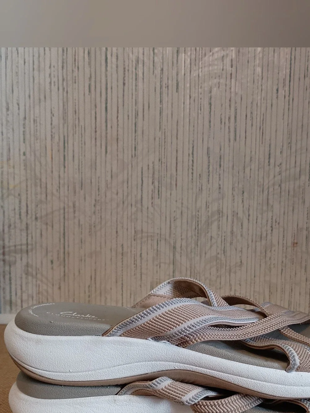 Clarks Cloudsteppers  Mira Isle  Comfort Slide Sandals Sz 9.5